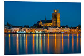 Obraz na aluminium Church of Dordrecht in the Blue hour