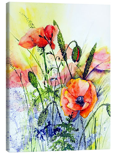 Canvas print Wild poppies