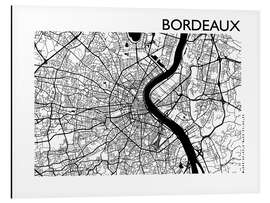 Magnettafel Stadtplan von Bordeaux