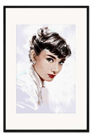 Gerahmter Kunstdruck Audrey Hepburn
