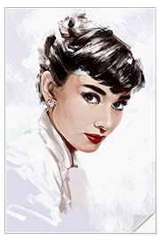 Wall sticker Audrey Hepburn