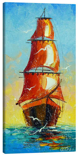 Canvas print Scarlet sails