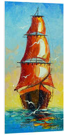 Foam board print Scarlet sails