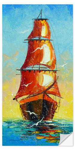 Wall sticker Scarlet sails