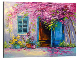 Tableau en aluminium Jardin fleuri