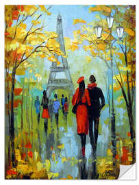 Sisustustarra Romantic walk in Paris