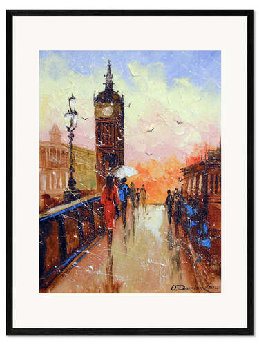 Innrammet kunsttrykk A walk in London