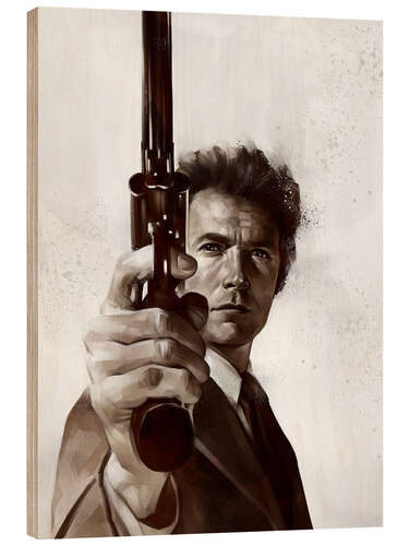Wood print Dirty Harry IV