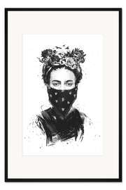 Gerahmter Kunstdruck Rebel Frida Kahlo