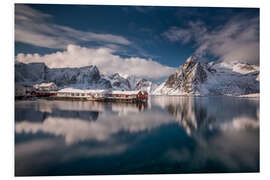 Foam board print Lofoten in winter