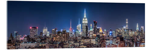 Acrylic print New York City skyline at night