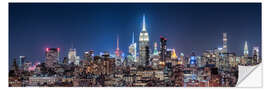 Naklejka na ścianę New York City skyline at night