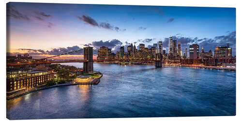 Tableau sur toile Pont de Brooklyn à New York