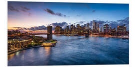 Foam board print Brooklyn Bridge in New York