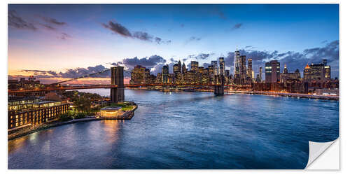 Vinilo para la pared Puente de Brooklyn en Nueva York