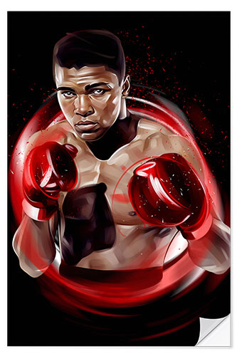 Selvklæbende plakat Muhammad Ali II