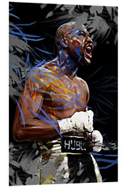 Foam board print Floyd Mayweather