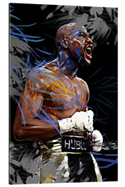 Quadro em plexi-alumínio Floyd Mayweather