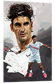 Cuadro de metacrilato Roger Federer