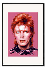 Gerahmter Kunstdruck David Bowie