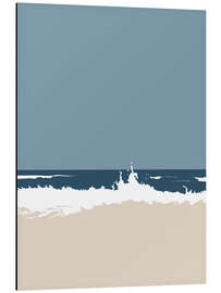 Aluminium print Ocean waves