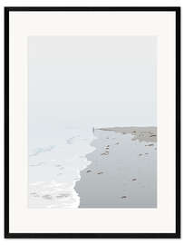 Gerahmter Kunstdruck Wattspaziergang