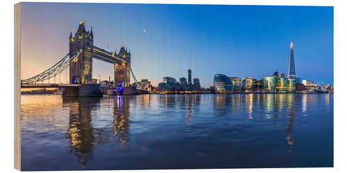 Trätavla Tower Bridge in London