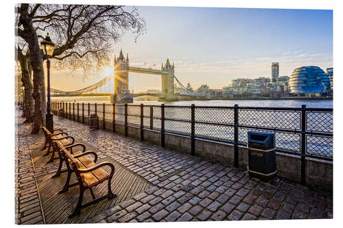 Acrylic print Tower Bridge in the sunrise