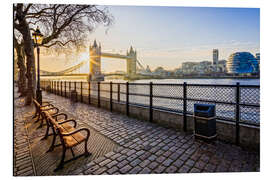 Quadro em alumínio Tower Bridge no nascer do sol