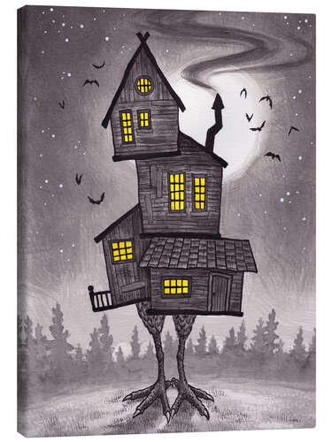 Tableau sur toile La maison de Baba Yaga