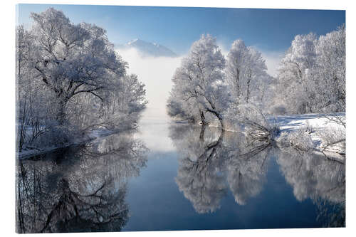 Acrylic print Winter at Kochelsee, Bavaria