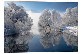 Alubild Winter am Kochelsee, Bayern