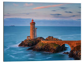 Alubild Leuchtturm der Bretagne