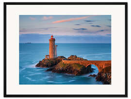 Gerahmter Kunstdruck Leuchtturm der Bretagne