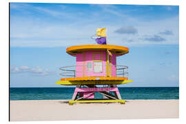Magnettafel Art Deco Rettungsschwimmerturm, Miami