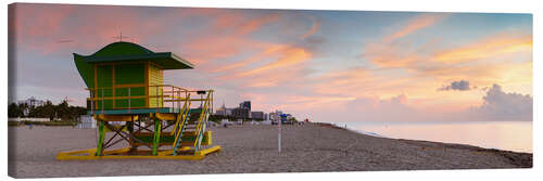 Canvas-taulu Sunrise on Miami Beach I