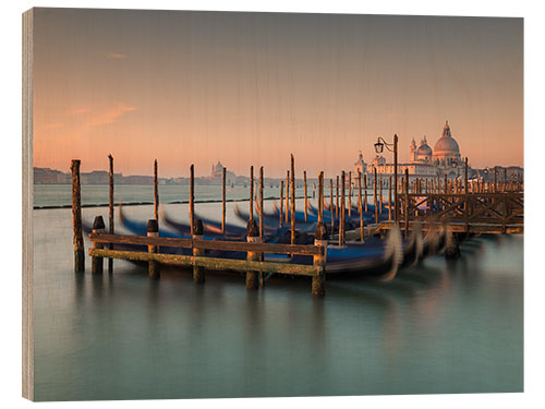 Holzbild Traghetto Gondole, Venedig