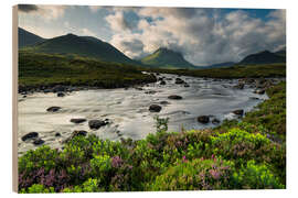 Tableau en bois Sligachan sur l’île de Skye, Écosse