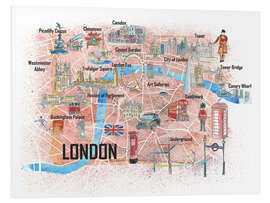 Foam board print City map London