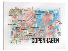 Gallery print Copenhagen city map