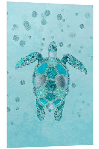 PVC-taulu Blue turtle