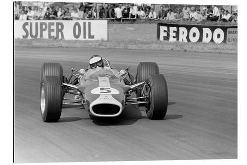 Quadro em plexi-alumínio Jim Clark, Lotus 49 Ford, Silverstone UK, 1967