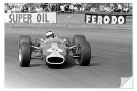 Naklejka na ścianę Jim Clark, Lotus 49 Ford, Silverstone UK, 1967