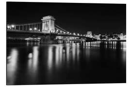 Magnettafel Széchenyi-Kettenbrücke in Budapest, Ungarn