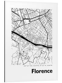 Tableau en aluminium Plan de Florence