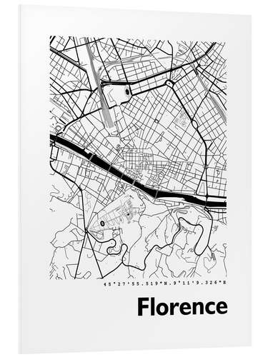 Tableau en PVC Plan de Florence