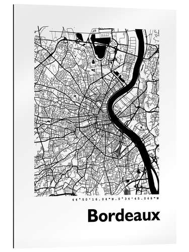 Galleritryk City map of Bordeaux