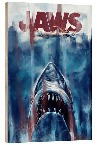 Wood print Jaws