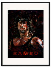 Gerahmter Kunstdruck Rambo