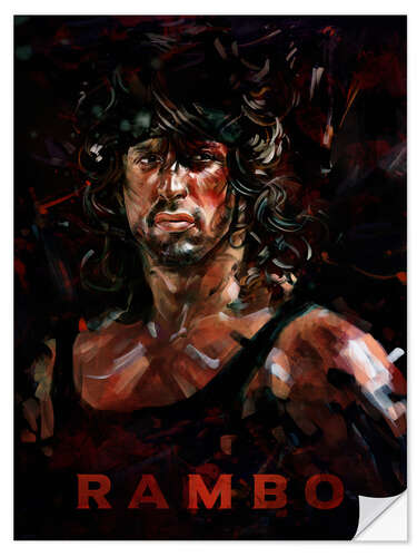 Wandsticker Rambo